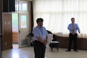 講演する陸前高田市中村防災対策監